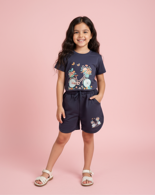 Pari Girls Hotpant Set